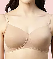 Enamor Vanish Curve Neckline With Lift Cup Women's Everyday T-Shirt Bra - Padded, Wirefree, High-Coverage - F065