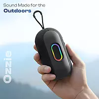 Ozzie LBS-102 10W Bluetooth Speaker – RGB Light | TWS Stereo | 8H Playtime | Black