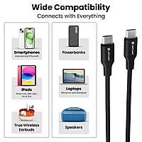 Lapcare Hook LTC‑636 USB Cable – 100W Fast Charging & High-Speed Data Transfer