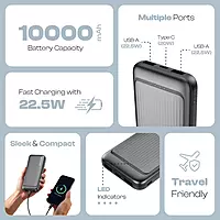 Pacer LOX-223 10000mAh Power Bank – 22.5W Fast Charging | Multi-Port | LED Display