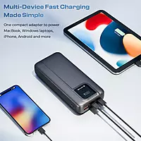 Bravo AXM-023 27000mAh 65W Laptop Power Bank – Type-C PD | USB Output | Fast Charge