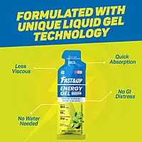 FAST&UP ENERGY GEL - NON-CAFFEINATED - ZESTY LEMON