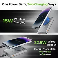 Ultraprolink UM1334SLV Juice-Up Mag 9 Magnetic Wireless Powerbank 10000mAh (Silver)