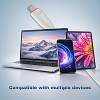 EVM C-018 USB A to USB C Cable - White