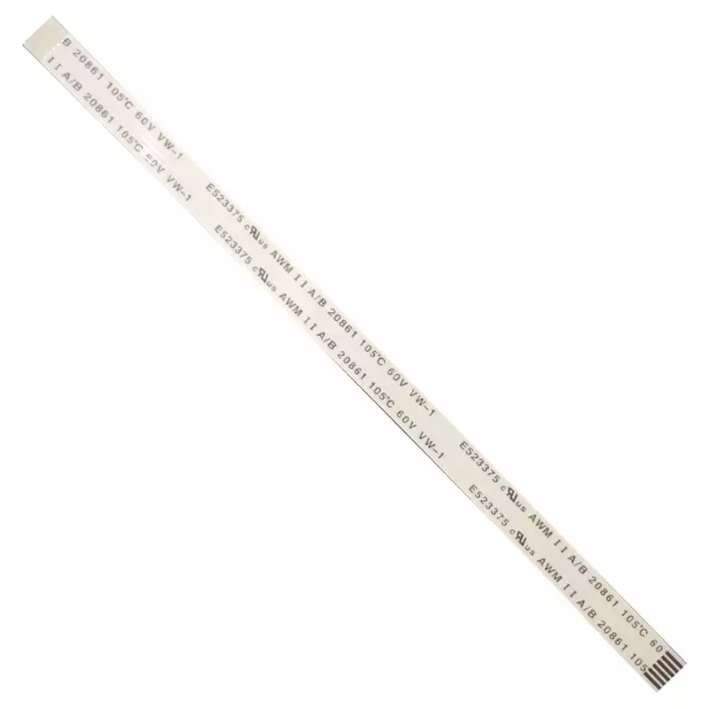 6 Pin 1mm Pitch 200mm Same Side Connection FFC Ribbon Flexible Flat Cable