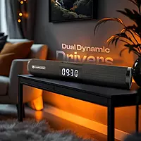 Vibex LOX-006 30W RMS Bluetooth Soundbar – LED Display | Clock | RGB Lights