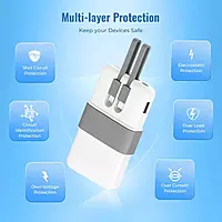 Volt 1 LBP-615 10000mAh Power Bank – 3 Output | Type-C & Lightning Cable | 22.5W | Green & White