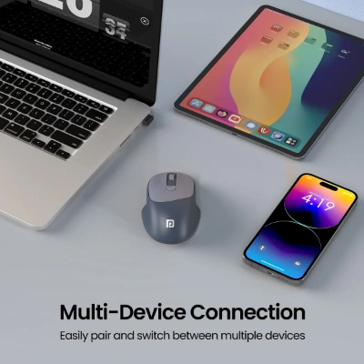 Portronics Toad 7 Wireless Mouse, Bluetooth 5.3V & 2.4 GHz Wireless, Adjust Sensitivity Upto 3200 DPI, Rechargeable Built in Battery Portronics Toad 7 Wireless Mouse, Bluetooth 5.3V & 2.4 GHz Wireless, Adjust Sensitivity Upto 3200 DPI, Rechargeable Built in Battery