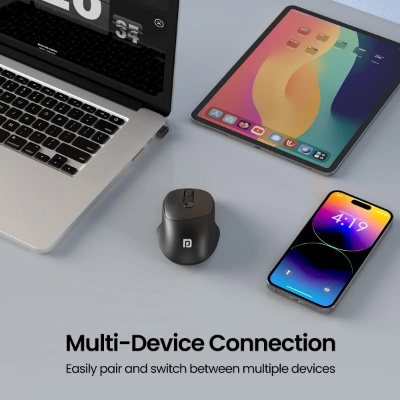 Portronics Toad 7 Wireless Mouse, Bluetooth 5.3V & 2.4 GHz Wireless, Adjust Sensitivity Upto 3200 DPI, Rechargeable Built in Battery Portronics Toad 7 Wireless Mouse, Bluetooth 5.3V & 2.4 GHz Wireless, Adjust Sensitivity Upto 3200 DPI, Rechargeable Built in Battery