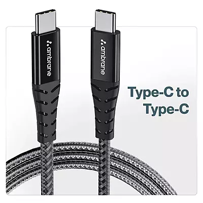 CABLE AMBRANE BRAIDED TYPE-C TO TYPE-C 2MTR BCTT-20