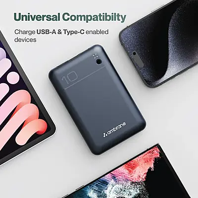 Power Bank Ambrane PocketCharge 10000 mah Blue Power Bank Ambrane PocketCharge 10000 mah Blue
