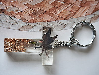 'T' ELEGANT LETTER KEYCHAIN 'T' ELEGANT LETTER KEYCHAIN