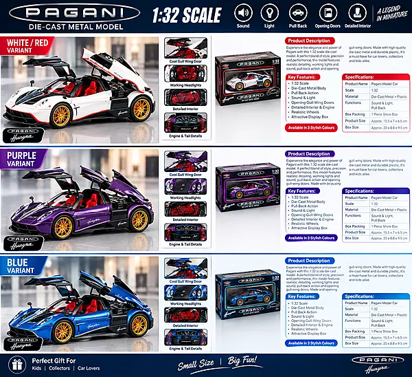 Pagani Die-Cast Model Car