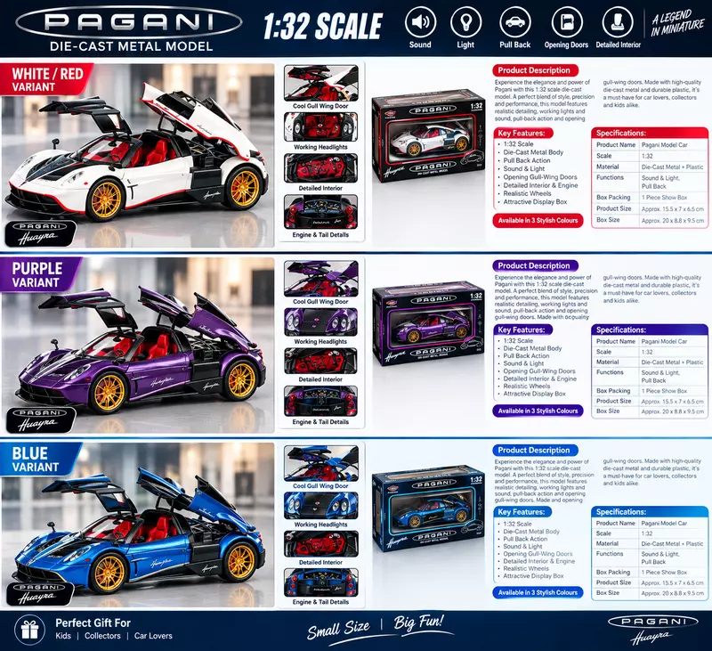 Pagani Die-Cast Model Car