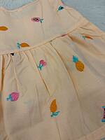Alai Cotton Embroidered Baby Frock - Orange Alai Cotton Embroidered Baby Frock - Orange