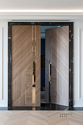 Luxurious HDHMR Profile Double Door with Sleek Deco Paint