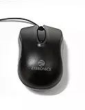 Zebronics Zeb-Wing Wired Optical Mouse – USB features a sleek design, high precision optical sensor, and comfortable grip for smooth navigation. Ideal for gaming and everyday use, plug and play.
