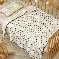 Muslin Mini Quilt Blanket – Dotted Double-Layer Comfort (110 × 100 cm) | Assorted Designs