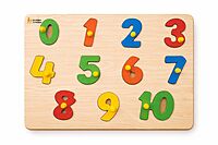 Wooden Number Puzzle Board