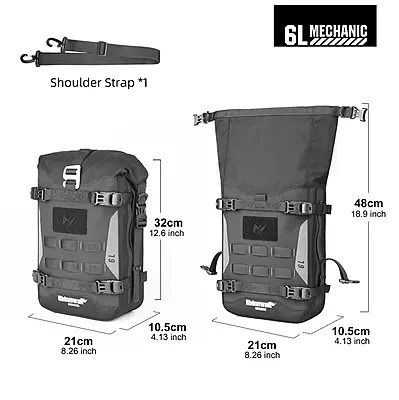 Rhinowalk Mechanic Series - 6L Waterproof Motorcycle Crash Bar Bag Rhinowalk Mechanic Series - 6L Waterproof Motorcycle Crash Bar Bag