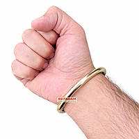 6mm Brass Round Solid Kada for Men