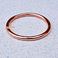 6mm Pure Solid Copper Kada for Men Women