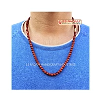 6mm Red Sandalwood (Lal Chandan) Mala for Neck & Wrist