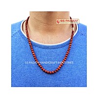 6mm Red Sandalwood (Lal Chandan) Mala for Neck & Wrist