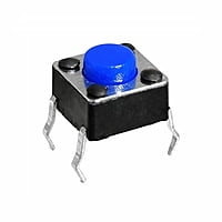 6x6x4.3 4pin Tactile Push Button Switch-4.3mm Blue