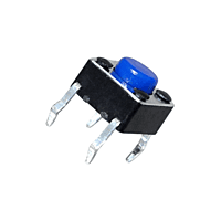 6x6x4.3 4pin Tactile Push Button Switch-4.3mm Blue