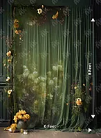 Green Drape Floral (PRE-ORDER)
