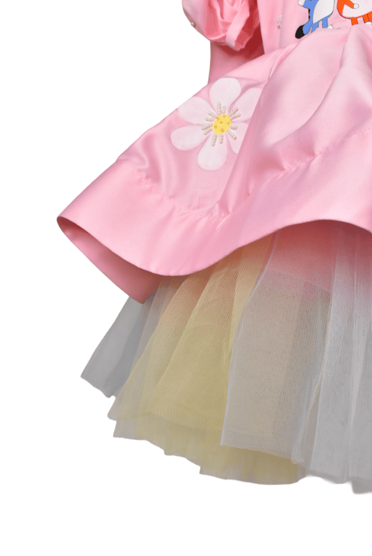 Vibrant Bluey Theme Tutu Dress
