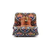 Retro Floral Mini Hair Claw Clip - Dusty Rose and Navy Blue Acetate Jaw Clip