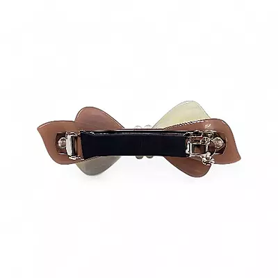 Elegant Dusty Rose Bow Hair Barrette Clip for Women