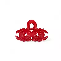 Red Mini Flower Hair Claw Clips