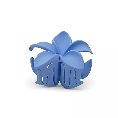 Blue Flower Hair Claw Clip - Jumbo Floral Hair Accessory