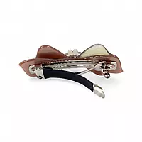 Elegant Dusty Rose Bow Hair Barrette Clip for Women