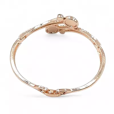 Rose Gold RENOS Watch | Crystal Heart Bangle Gift Set