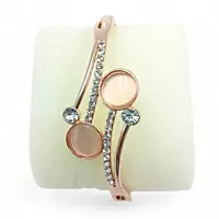 Rose Gold RENOS Watch | Crystal Heart Bangle Gift Set