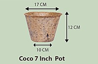 Coco Seedling Cup | Natural Coir Nursery Pots | Multiple Sizes