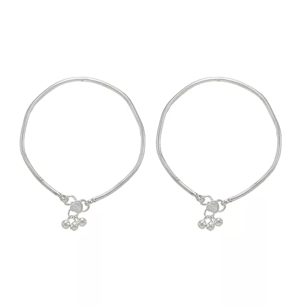 silver Anklets,silver kolusu, silver payal for Women/Girls/Baby
