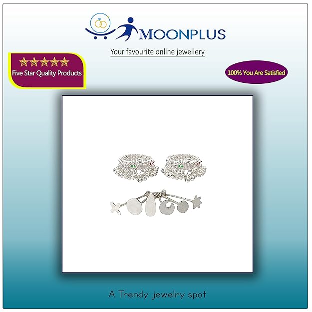Silver Gift set for Baby (Anklets/kolusu, Bindhi)