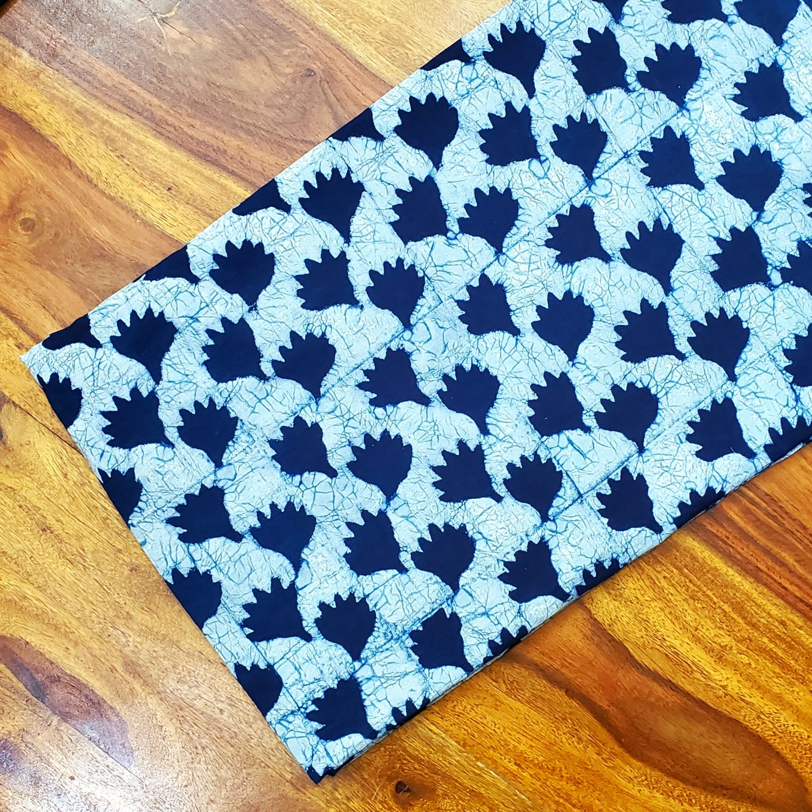 Akola Dabu Indigo Cotton Fabric #7