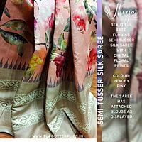 SEMI TUSSER SILK SAREE KCVSTSK22495