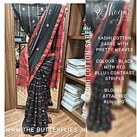 Khadi Cotton Sarees JSHSKHS22487 Khadi Cotton Sarees JSHSKHS22487