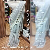 PURE ORGANZA SILK SAREE KCVSORZ22493