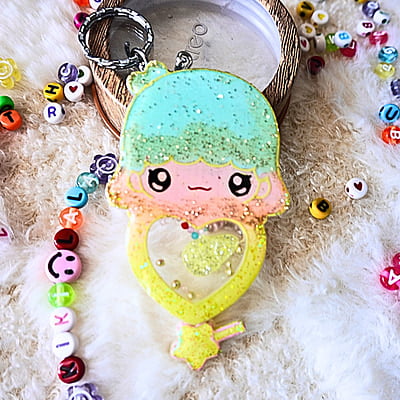 KIKI&LALA 1/HELLOKITTY/SHAKER KEYCHAIN