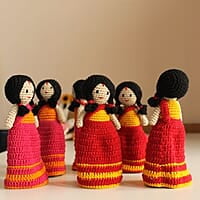 Eco‑Friendly Crochet Indian Doll Gift Eco‑Friendly Crochet Indian Doll Gift