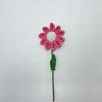 Crochet Small Light Pink Daisy Flower