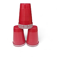 The Magic Balloons- Beer Pong Glasses Combo Pack - 30x 450ml Drinking Glasses and 10x 60ml Red Shot Glasses for Bachelor, Cocktails, Holi, Christmas, and Night Parties- Total -40 Pieces